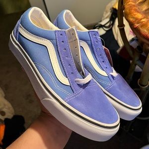 Blue Vans, size 7, brand new with tags, never worn